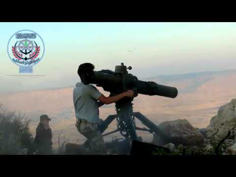 استهداف دبابة لقوات النظام بصاروخ تاو من قبل الفرقة الأولى الساحلية في مدينة حماة في محافظة حماة