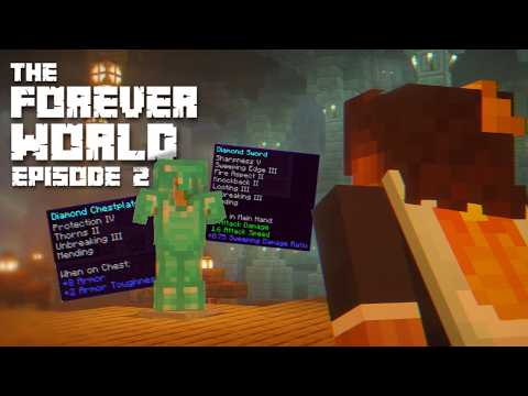 I got the BEST Enchantments in my Minecraft Forever World...