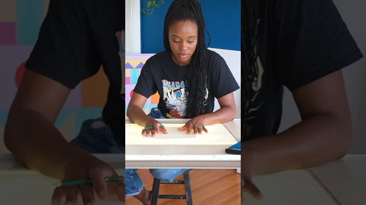 Use my new drafting table with me #artwork #artstudio#artprocess#artist#art