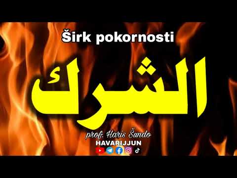 ŠIRK POKORNOSTI -  prof. Haris Šundo
