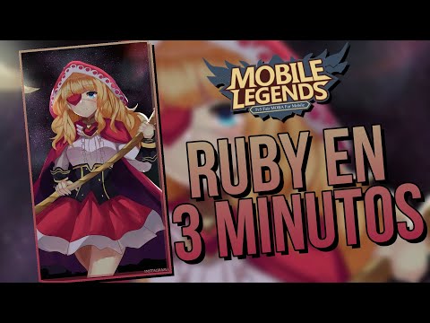 RUBY IN 3 MINUTES 💎How to use Ruby, Ruby Guide ⚔️ Ruby tutorial - MOBILE LEGENDS ENGLISH