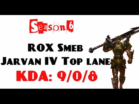 Korea Challenger LOL - ROX Smeb - Jarvan IV Top lane (Mar 20, 2016)