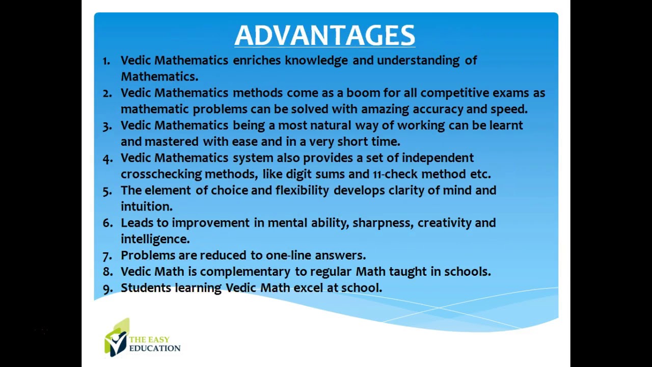 What is Vedic Maths? Why one should learn it?