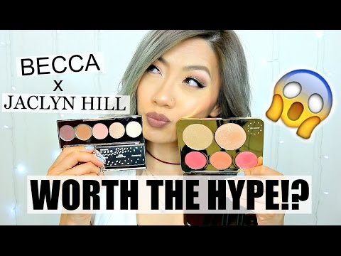 New! BECCA x JACLYN HILL -Champagne Collection Face & Eye Palette | Swatches+First Impression