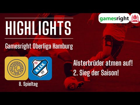 8. Spieltag Gamesright Oberliga Hamburg Highlights FC Alsterbrüder - NTSV