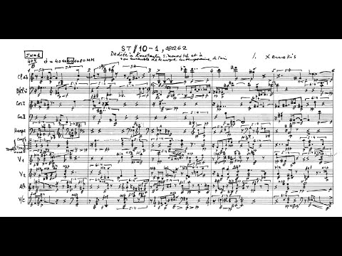 Iannis Xenakis - ST/10-1, 080262 (Audio + Full Score)
