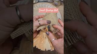 Easy Small Burlap Hat #shorts