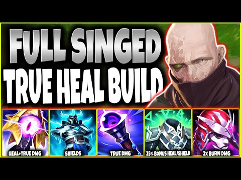 Showing them the TRUE POTENTIAL of Full MAX HEAL/True DMG Singed Build 🔥 LoL Top Singed s12 Gameplay