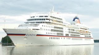 M/S Europa Cruise Ship arrives in Turku 10.6.2022