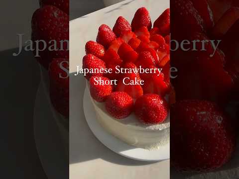 Japanese Strawberry Short Cake, check out my IG @mrs.recipes for full recipe!