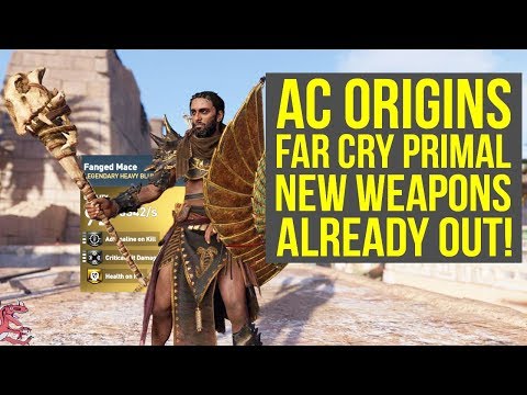 Assassin's Creed Origins DLC Far Cry Primal NEW WEAPONS Already Out (AC Origins Far Cry Primal) Video