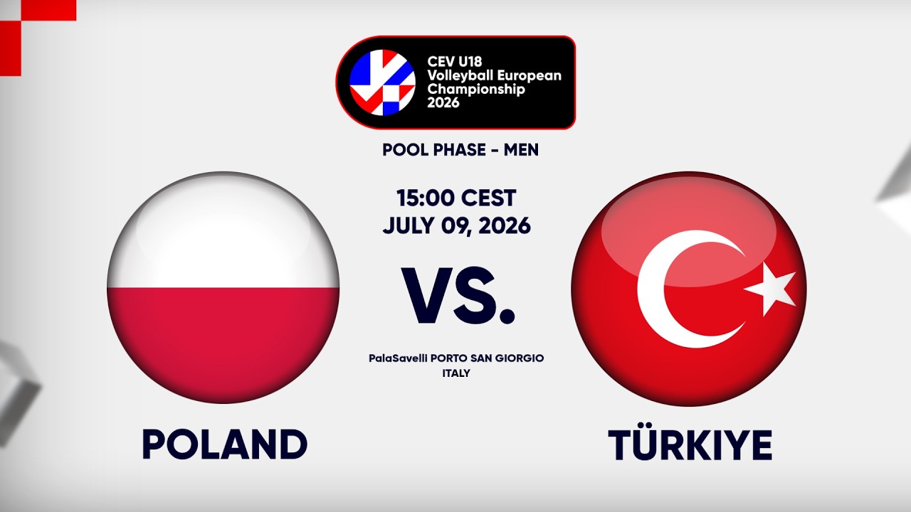 Full Match | Poland vs. Türkiye | CEV U18 Volleyball European Championship 2026 | Men