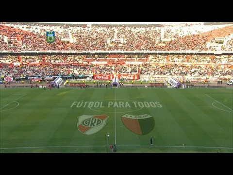 Fútbol en vivo. River - Colón. Fecha 18. Torneo de Primera División 2015. FPT.