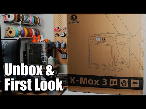 Qidi Tech X-Max 3 CoreXY 3D Printer Unbox And First Print
