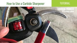 How to Sharpen Bypass Pruner Blades With a Carbide Tool | The Gardening Products Review