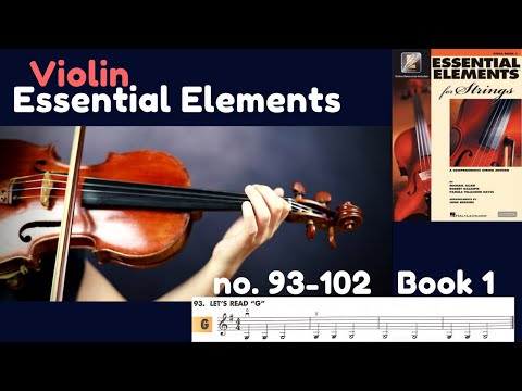 [Essential Elements Violin] Book 1. #93-#102