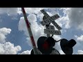 Bus Brown Drive Railroad Crossing UP 2707 Manifest With MP 314 5 Defect Detector Woodbine IA