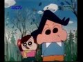 Crayon Shinchan Makan Ubi Bakar