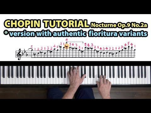 Featured image from Piano Tutorial: Chopin Nocturne, Op. 9, No. 2a (Later Version with Authentic Variants)