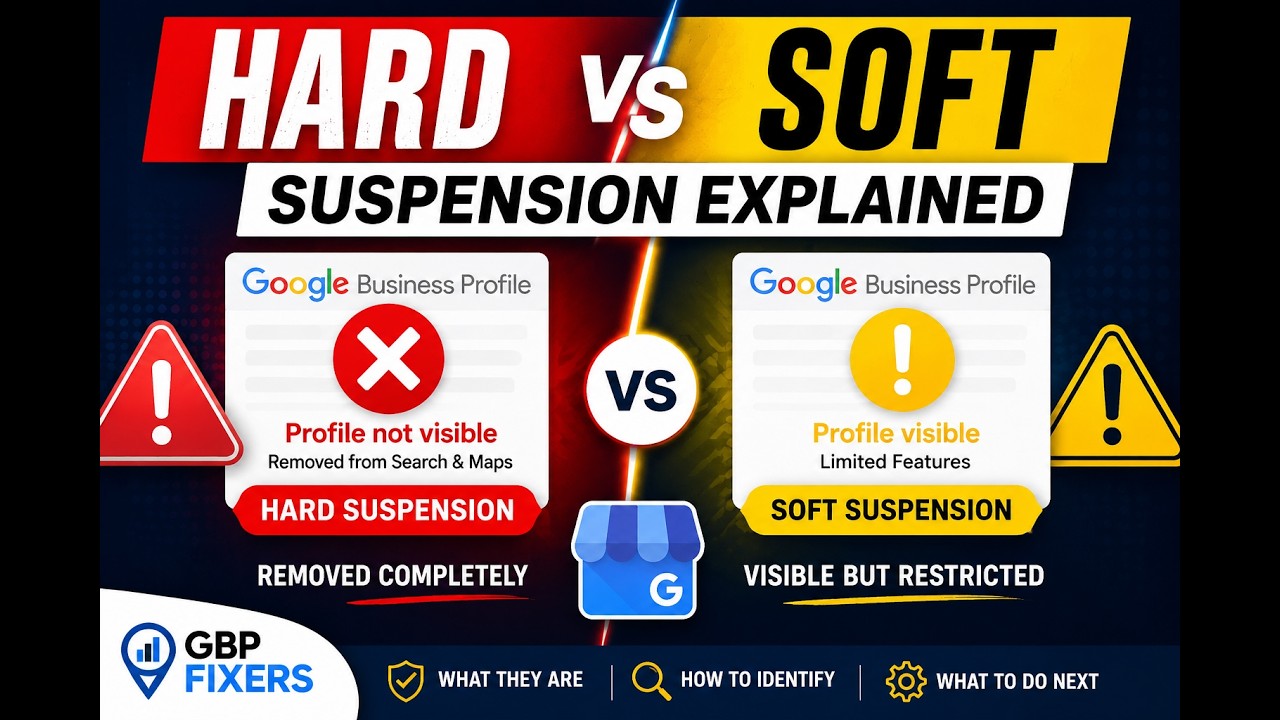 Video thumbnail: Hard Suspension vs Soft Suspension Explained (Google Business Profile)