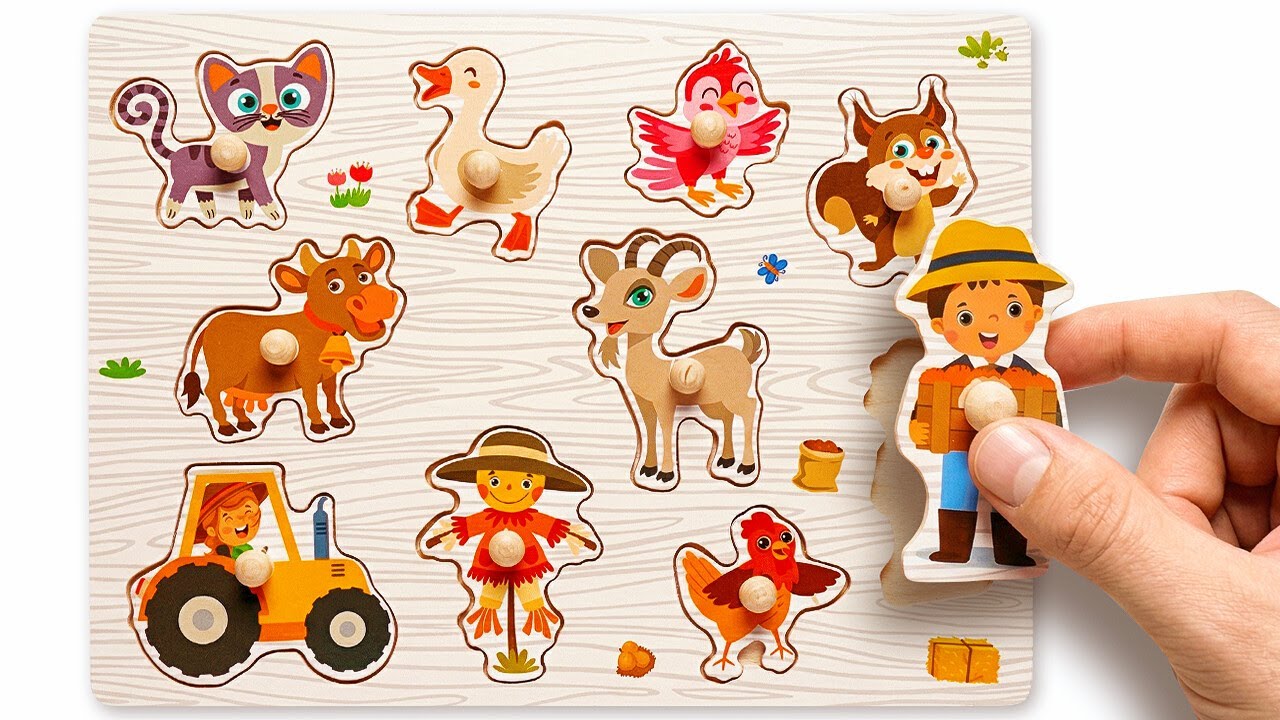 Farm Animals Puzzle Adventure 🚜🐄 Find and Match the Animals