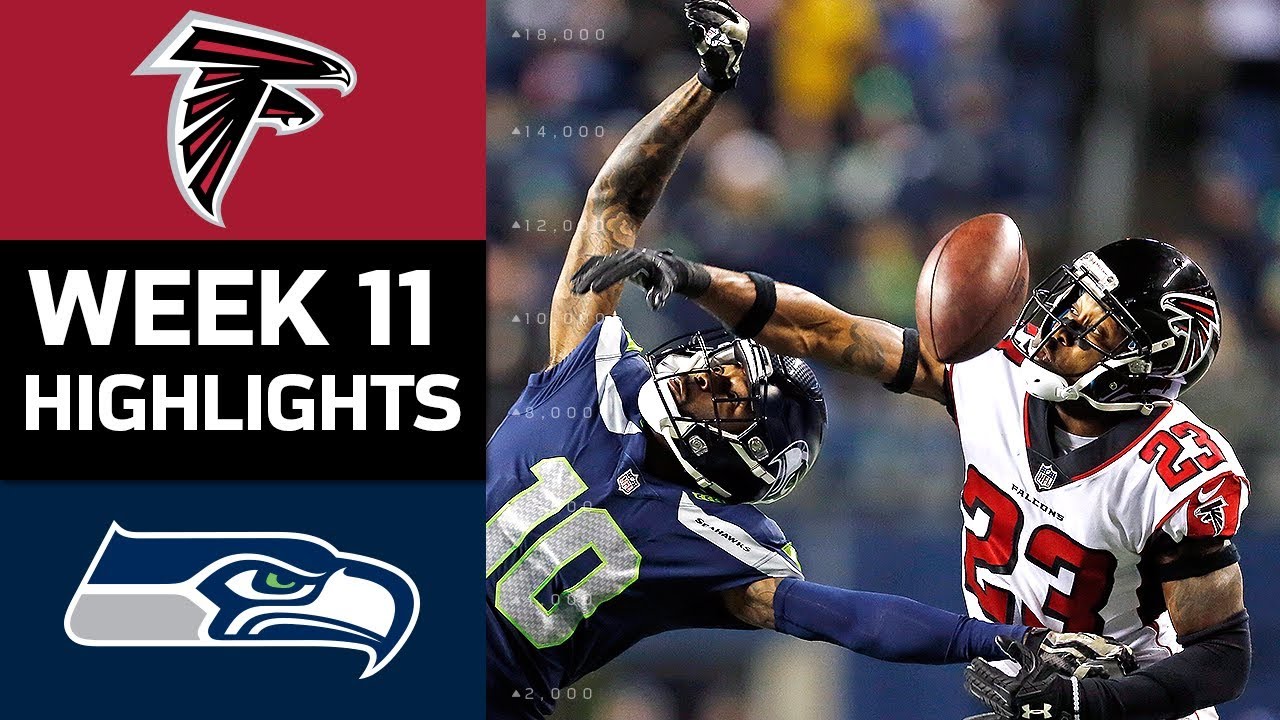 Falcons vs. Seahawks | NFL Week 11 Game Highlights