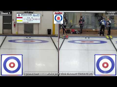 Carey/Hodgson vs. Shulman/Ouellette - Draw 3 - Curling Stadium Alberta Curling Series Doubles