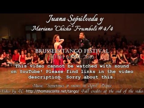  Mariano Frumboli  and  Juana Sepulveda  are  dancing  at  Brussels Tango Festival  in  2016