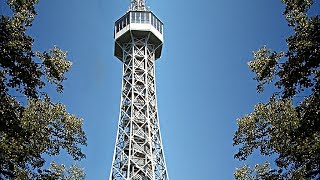 preview picture of video 'Famous Petrin Tower Stairs in Prague City of Europe'