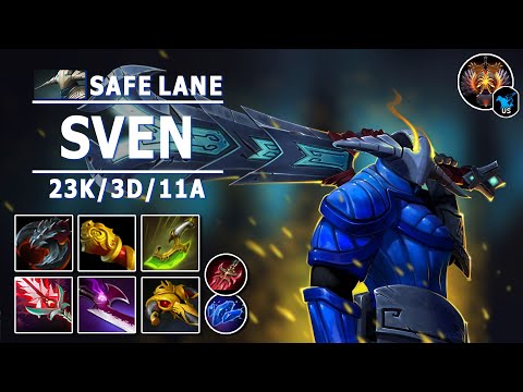 Sven Safe Lane Carry | 7.30e | Savage Carry | Dota 2 Immortal Gameplay