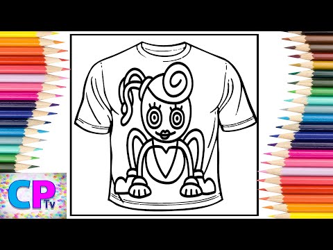 Mommy Long Legs T-Shirt Coloring Pages/Poppy Playtime/4URA & Young Viridii - Yesterday[NCS Release]