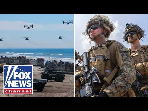 THOUSANDS of US Marines prepare for deployment to Middle East