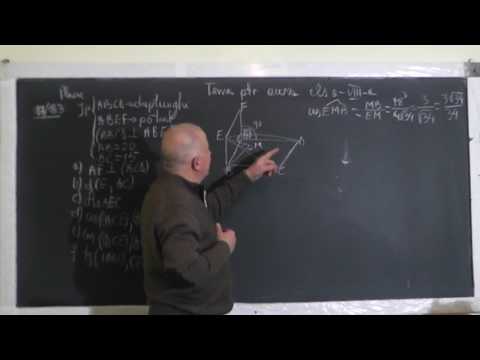 2/3 Lectia 1313 Drepte si plane perpendiculare Teorema celor 3 perpendiculare Unghi diedru - Clasa 8