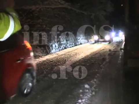 Blocaj pe DN 58 Resita Caransebes