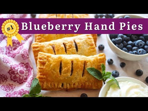 Blueberry Hand Pies Recipe | Air Fryer or Oven | So Easy! 🫐