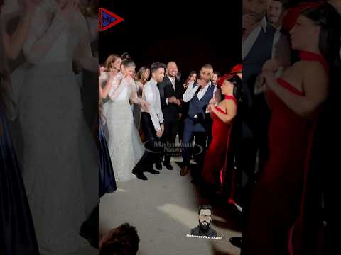 احمد سعد شوف عمل ايه اول ما دنيا سامي طلعت علي الاستيدج في فرح ليلي زاهر وهشام جمال