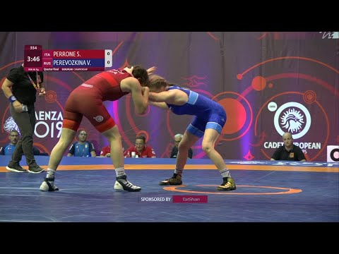1/4 WW - 46 kg: S. PERRONE (ITA) v. V. PEREVOZKINA (RUS)