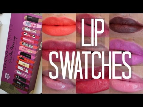 Sephora Favorites Give Me More Lip 2015! | samantha jane Video