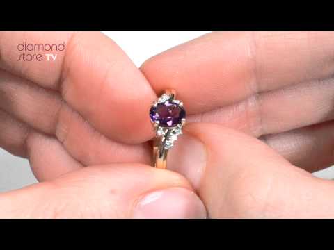 E5356- Amethyst Engagement Ring In 9K Gold