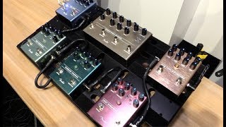 Video thumbnail for NAMM 19 - Fender MTG Tube Distortion, Pinwheel, Bubble Chorus, Lost Highway Phaser & Tre-Verb Demos by Premier Guitar