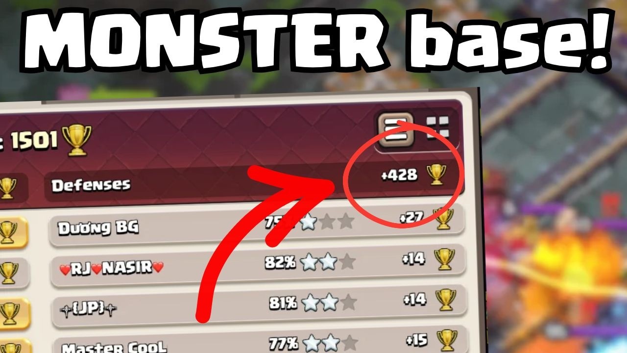 This is THE BEST BASE to promote in Legend League!  (+428)