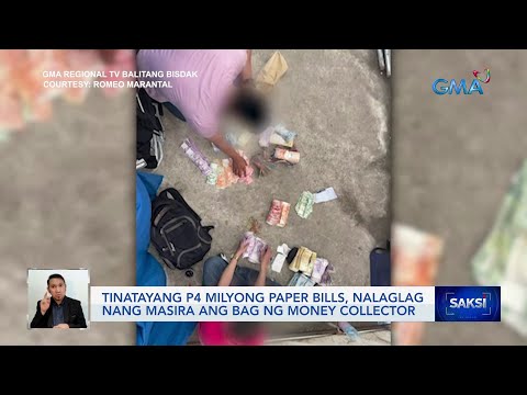 Tinatayang P4 milyong paper bills, nalaglag nang masira ang bag ng money collector Saksi
