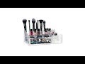 Organiseur de maquillage 16 compartiment Noir - Matière plastique - 28 x 10 x 18 cm