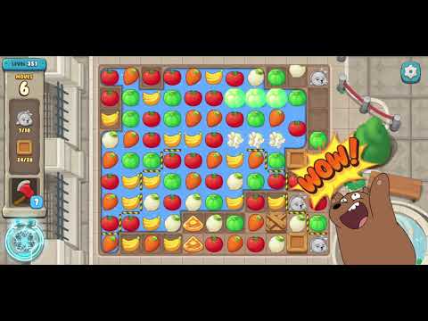 We Bare Bears Match3 Repairs Level 351 - No Boosters