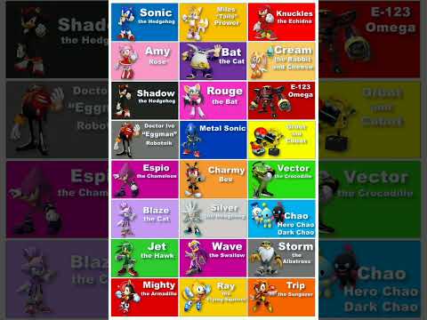 all sonic characters full name