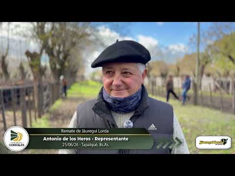 25-06-26 - Antonio de los Heros - Representante de Jáuregui Lorda -  Tapalqué, Bs.As.