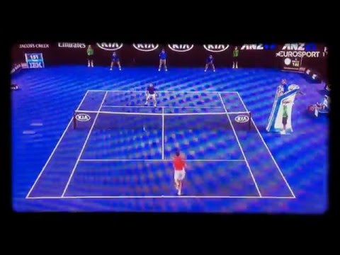 AUSTRALIAN OPEN 2016   :AMAZING POINT HALYS VS.NOVAK DJOKOVIC