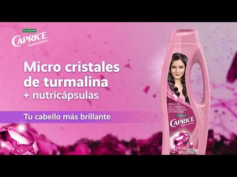 thumbnail video image 2 of Shampoo Caprice Especialidades Brillo de Cristal Con Micro Cristales de Turmalina 750 ml, 2 of 6