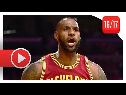 LeBron James Full Highlights vs Lakers (2017.03.19) - 34 Pts, 7 Ast, 6 Reb, THE KING!
