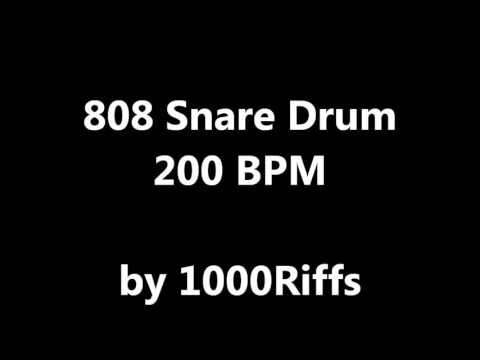 808 Snare Drum : 200 BPM - Beats Per Minute